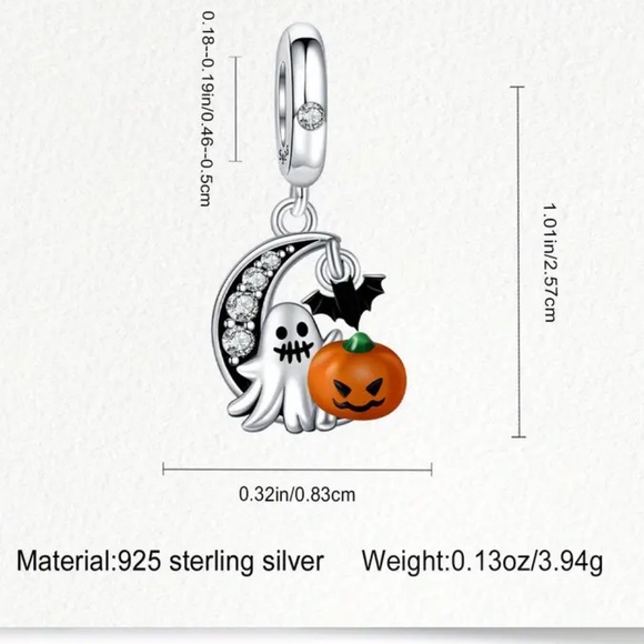 925 Halloween Bracelet Charm For Pandora - Picture 3 of 4
